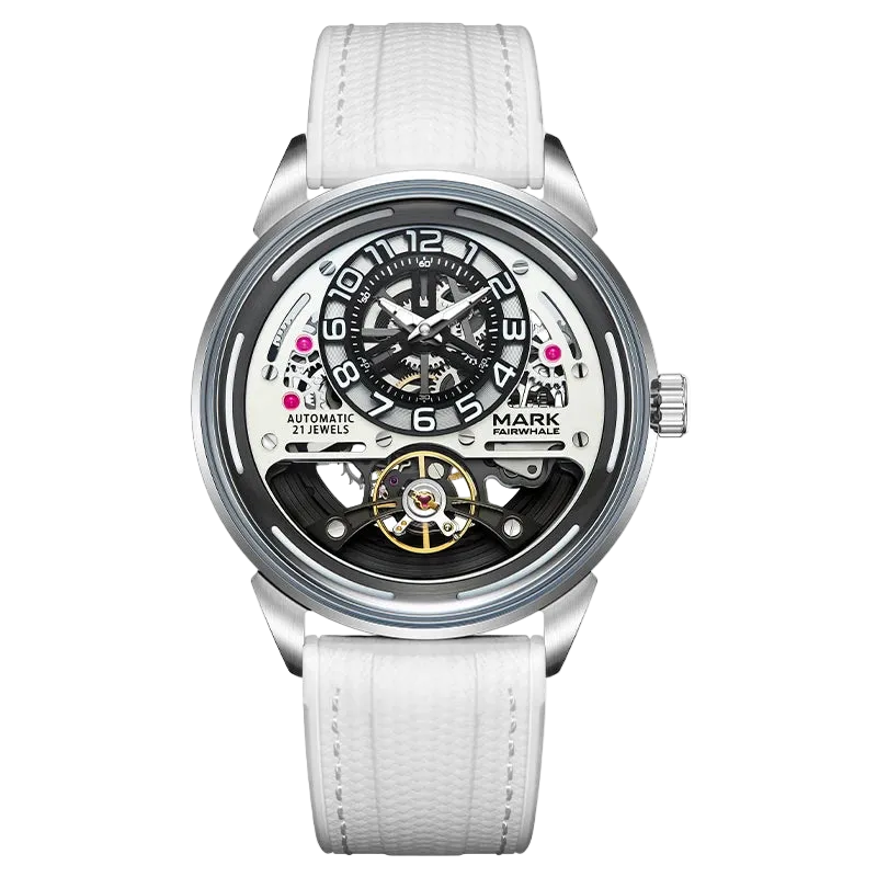 Automatic Mechanical Watch exhibition case back showing mechanical movement
