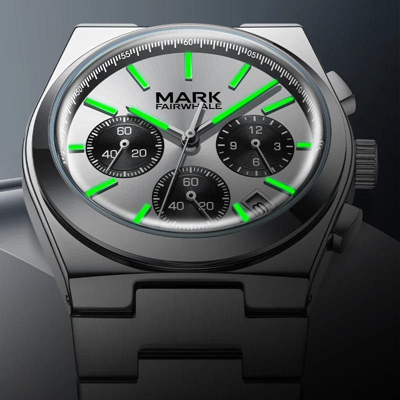 Mark Fairwhale 5170 CORDAX black dial men’s stainless steel watch