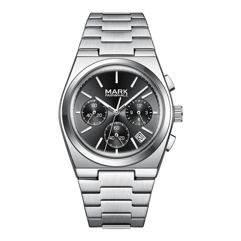 Mark Fairwhale 5170 CORDAX men’s chronograph watch stainless steel bracelet