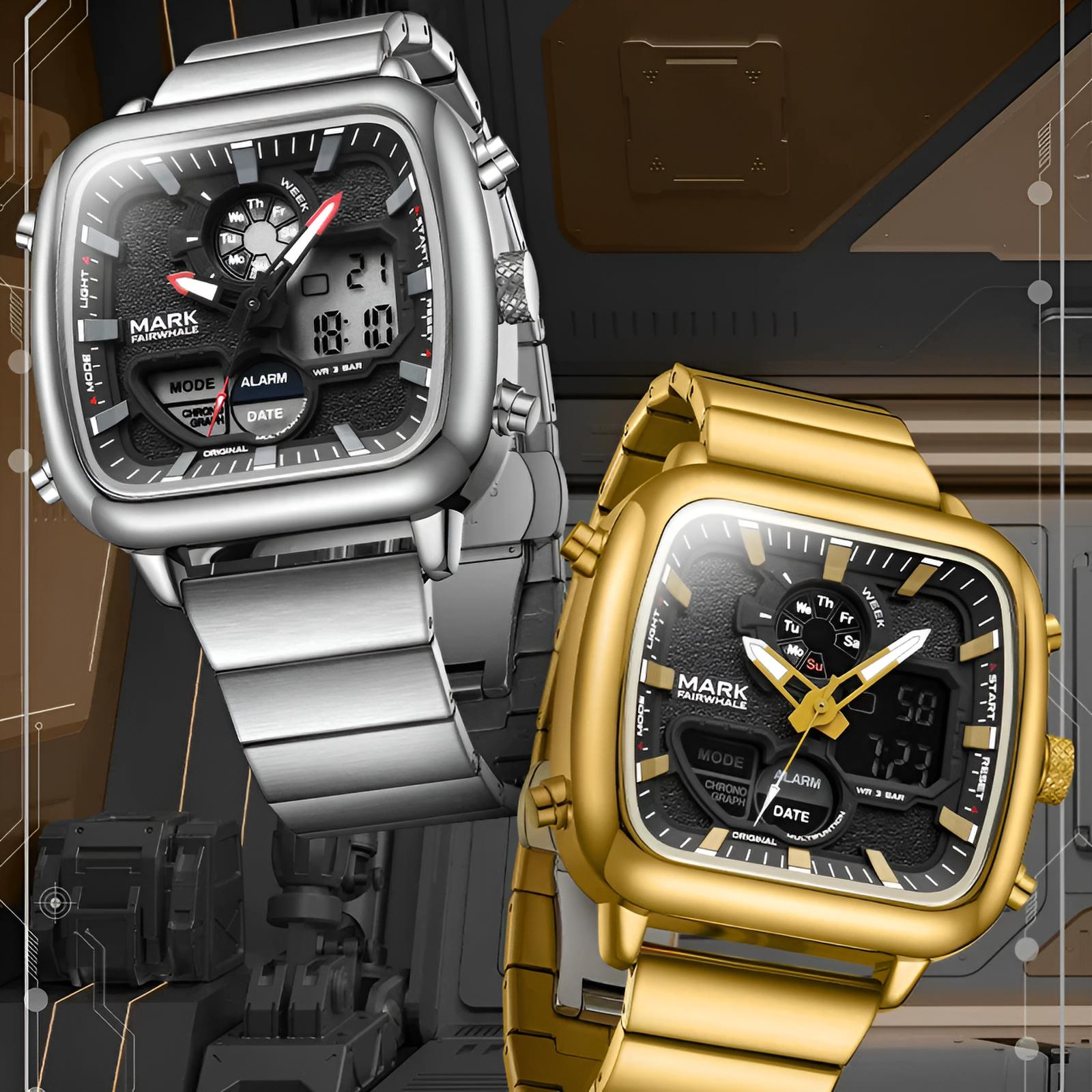 Mark Fairwhale ALTRIX Platinum gold - Steel – Silver gold - tone men&