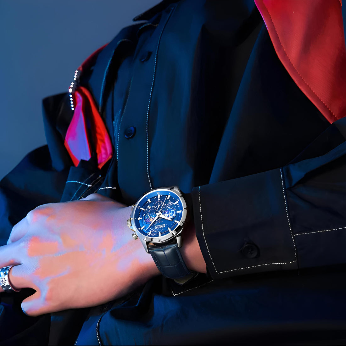 Mark Fairwhale LUNARIS Celestial Sapphire – Deep blue dial men&