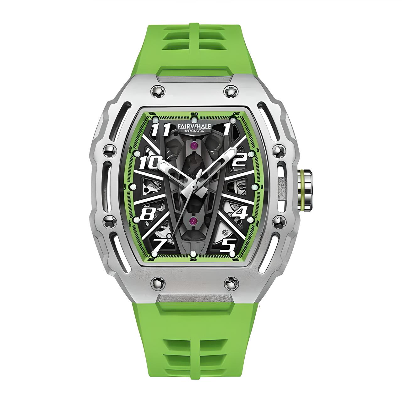 Mark Fairwhale FW-6640 SISTOR men’s skeleton tourbillon watch luminous dial