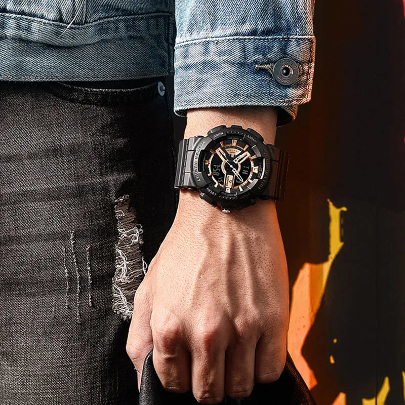 Mark Fairwhale FW-4300 TETRON sport watch worn on wrist urban style