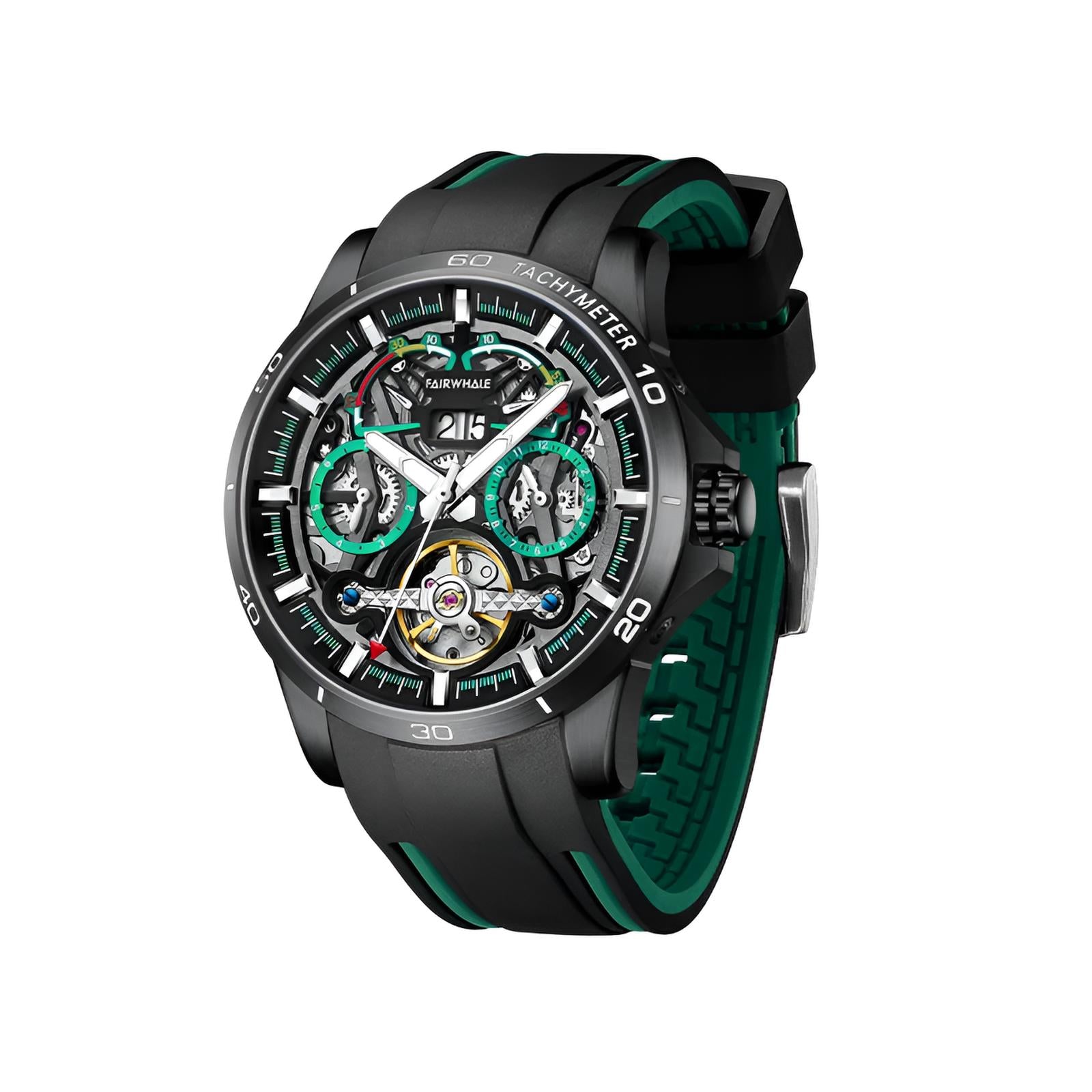 Mark Fairwhale THERION Forest Obisidian Drive – Matte black dial men&