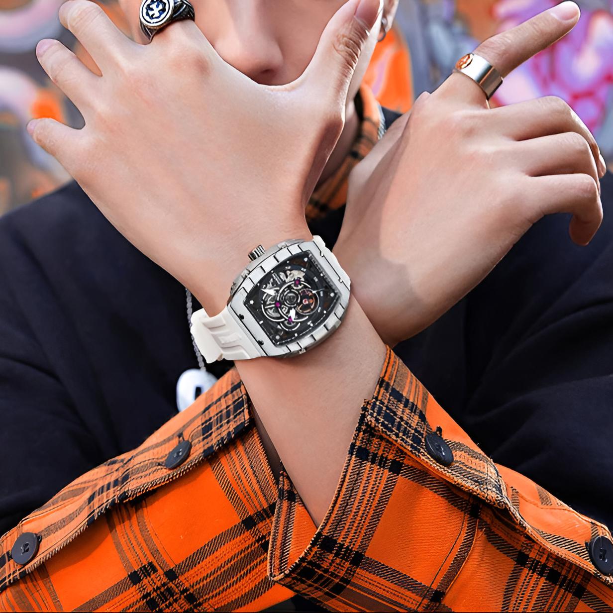 Mark Fairwhale TORVIS on wrist – men’s luxury sport watch with luminous dial