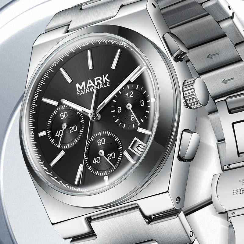 Men’s watch Mark Fairwhale 5170 CORDAX luminous hands and calendar