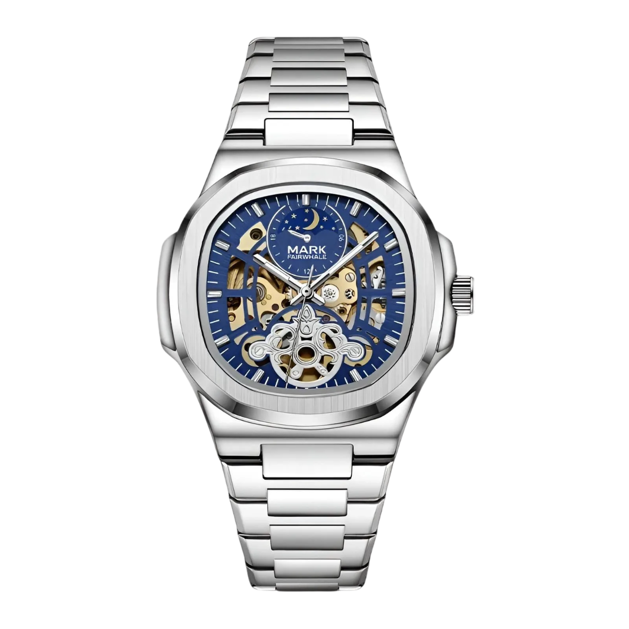 Mark Fairwhale LUNASKEL FW-6012 – Skeleton Moon Phase Automatic Watch
