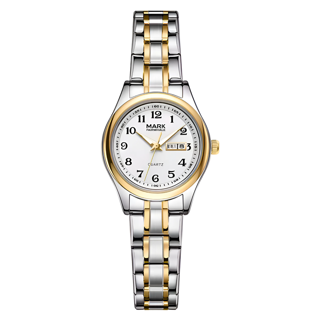 Fairwhale FW-3810 SERENA - Two-tone stainless steel watch with gold accents