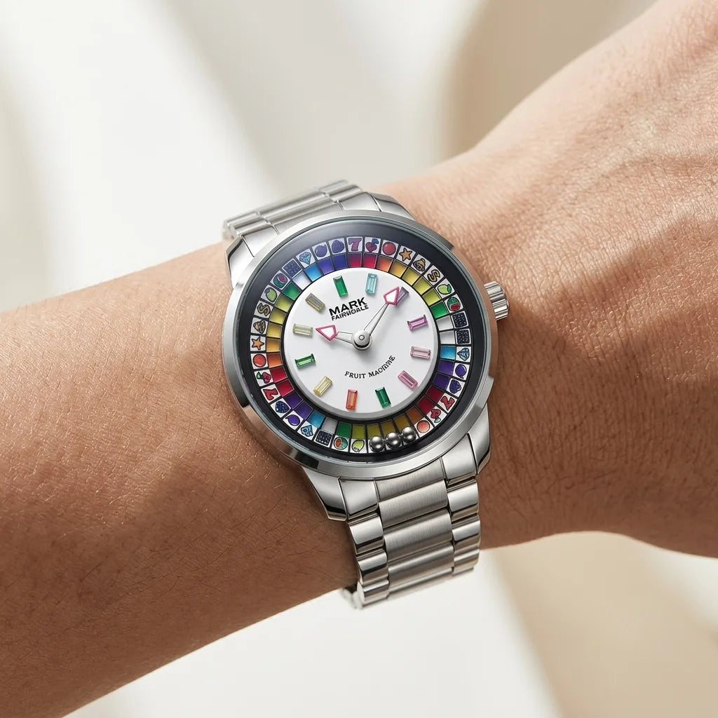 MARK FAIRWHALE FW-5086 Qu - wristshot luxury minimalist photorealistic