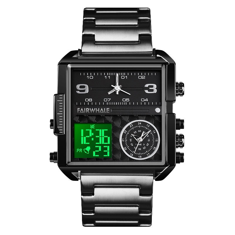 Mark Fairwhale Triple Clock Dial Watch