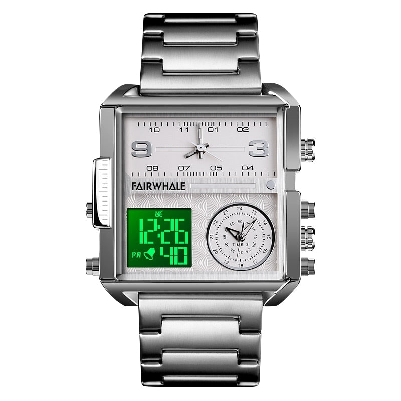 Mark Fairwhale Triple Clock Dial Watch