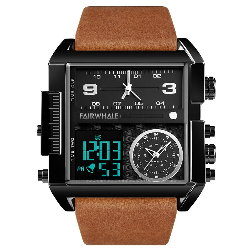 Mark Fairwhale Triple Clock Dial Watch