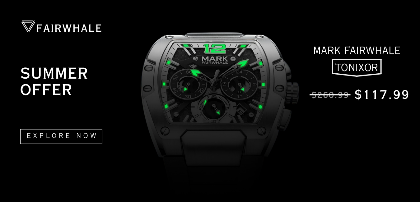 Montres FAIRWHALE automatiques pour homme – mécanisme visible et design moderne, collection Automatic Watches