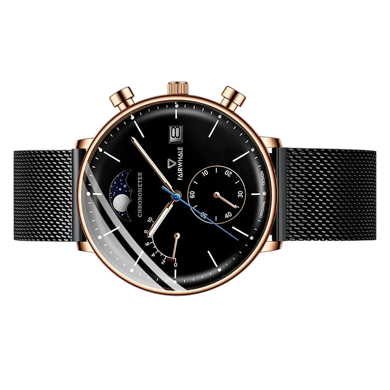 The Black & Rose Gold Moonphase