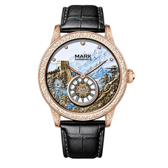 3D landscape dial with Great Wall and mountains