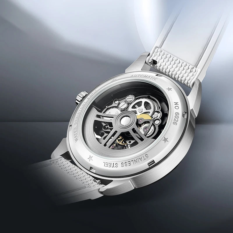 Automatic Mechanical Watch water resistant design in motion