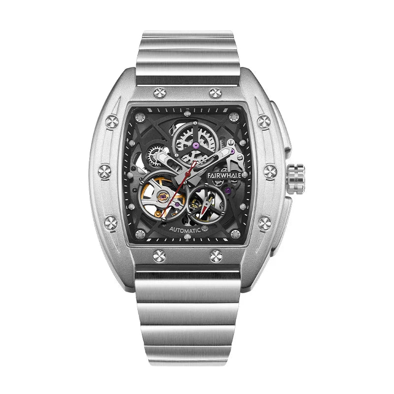 Automatic Mechanical Watch worn during active lifestyle riding scene
