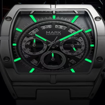 Best quartz watch for men FW-5190 ORGEX chronograph close-up