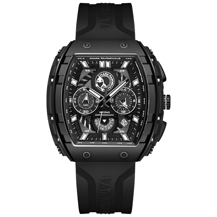 Black Mark Fairwhale 5670 GLURIC waterproof luminous sport quartz watch with chronograph dial