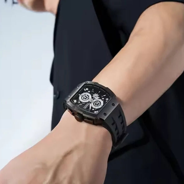 Black Mark Fairwhale TONIX sports chronograph men’s wristwatch lifestyle photo