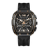 Black and gold watch with &