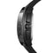 Black smartwatch on a white background
