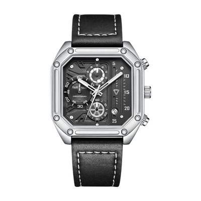 Silver Steel Black