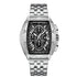 Classic silver Mark Fairwhale 5080 TONIXORA chronograph men’s watch with black dial