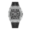 Fairwhale FW-5069 Chronog - Black strap, diamond bezel, chronograph face