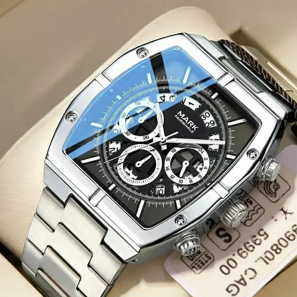 Quartz Watch FW-5190 ORGEX stainless steel bracelet detail