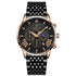 Front view of Mark Fairwhale 5020 TONARIS men’s chronograph watch with calendar and Roman numerals.