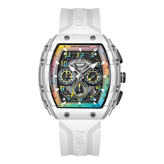 Front_view_of_Mark_Fairwhale_TONIXA_men_s_tonneau_watch_with_white_rubber_strap-Photoroom