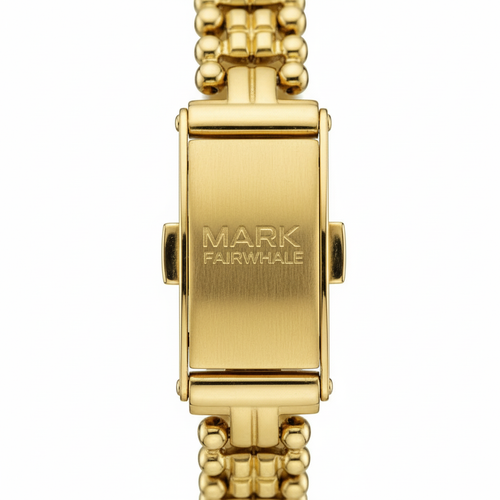 Gold watch with &