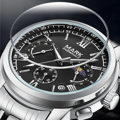 Men’s chronograph watch with luminous hand