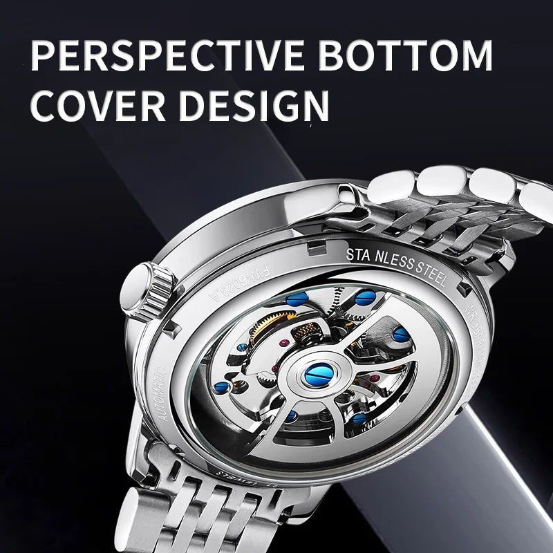 Luxury Mechanical Watch stainless steel bracelet FW-6023