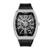 Luxury watch with diamond-studded face and black strap on a white background, featuring the Fairwhale brand.