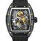 Luxury watch with dragon design and Mark Fairwhale branding on a white background