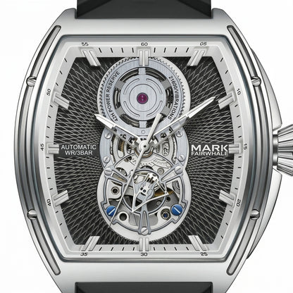 Luxury watch with intricate design and visible brand name on a white background