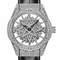 Luxury watch with intricate design and diamond accents on a white background