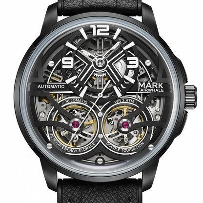 Luxury watch with intricate design and visible brand name on a white .background