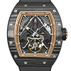 Luxury watch with intricate design and visible brand name on a white background
