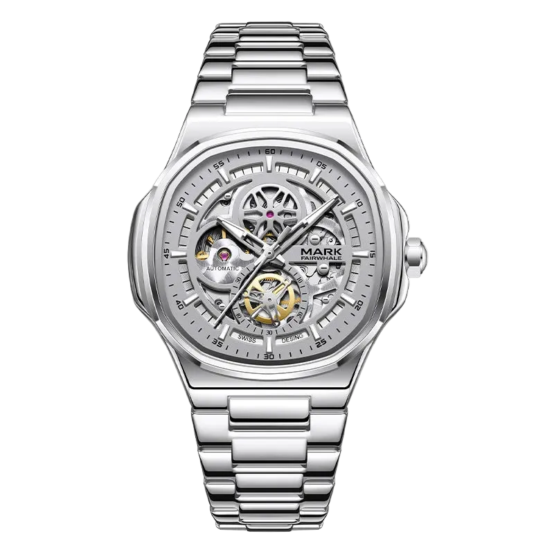 MARK FAIRWHALE FW-6043 Sk - Luminous markers and hands, intricate watch face