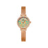 Mark Fairwhale CHROMA FW-3200 women’s watch with colorful opal dial and gold stainless steel bracelet.
