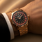 Mark Fairwhale 5031 ROULETTE rose gold luxury men’s watch with roulette-inspired dial, shown on wrist in a roulette lifestyle setting.