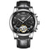 Mark Fairwhale ORIENTIS Steel – Stainless steel automatic watch for men with luminous calendar dial and dual-material band