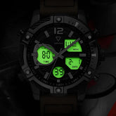 Mark Fairwhale TECTRON Terra Frame – Brown leather strap men&