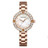 Mark Fairwhale 3500 LUMÉRA women’s watch with blue diamond-accented dial and silver bezel, showcasing minimalist elegance and crystal brilliance