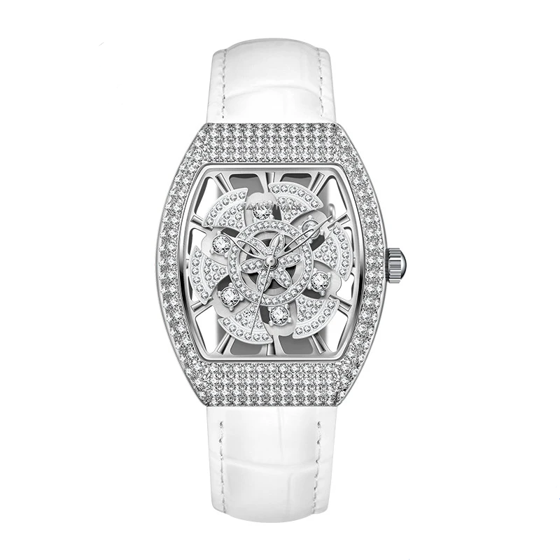 Mark Fairwhale 3560 DIAMORA women’s watch showing its 360° rotating crystal dial and rose-gold case for luxurious sparkle