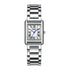 Mark Fairwhale 3680 RECTA women’s rectangular luxury watch with Roman numeral dial and polished stainless bracelet