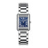 Mark Fairwhale 3680 RECTA women’s rectangular luxury watch with Roman numeral dial and polished stainless bracelet